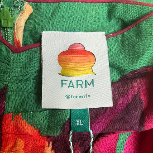 Farm Rio Green Tropicart Mini Dress - Picture 6 of 7